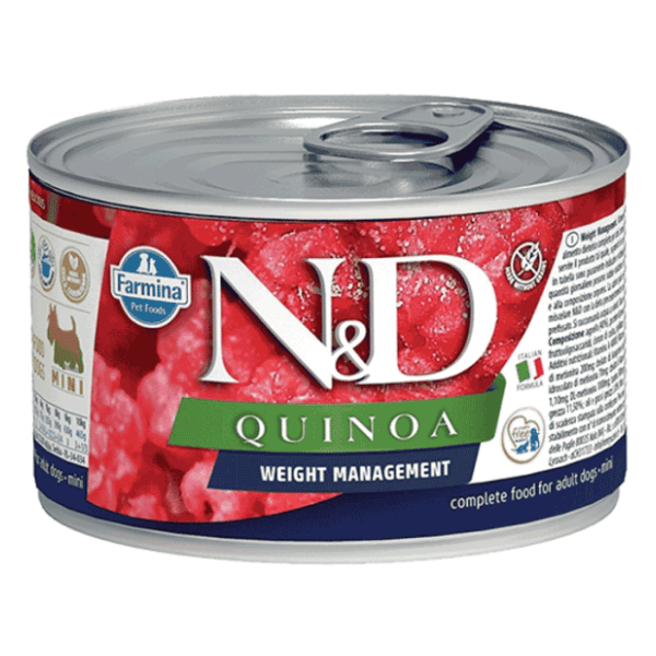 N&D Quinoa weight management hrana za pse jagnjetina 140g 0
