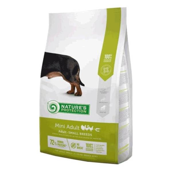 NATURE'S PROTECTION Mini adult hrana za pse živina račići 2kg 0