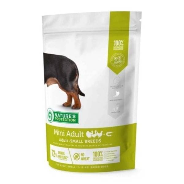 NATURE'S PROTECTION Mini adult hrana za pse živina račići 500g 0