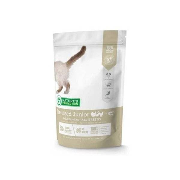 NATURE'S PROTECTION Sterilised junior živina i račići 400g 0