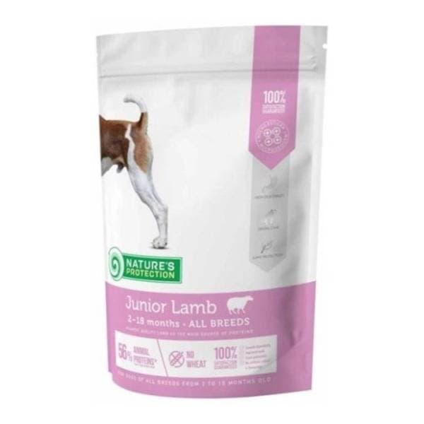 NATURE'S PROTECTION Super premium junior jagnjetina 500g 0