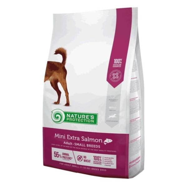 NATURE'S PROTECTION Super premium mini extra losos 7,5kg 0
