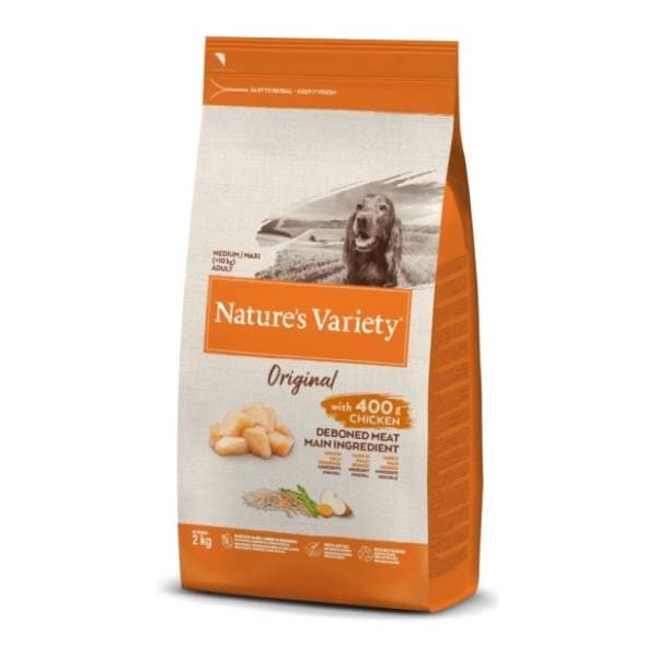 NATURES VARIETY Original maxi medium adult piletina 2kg 0