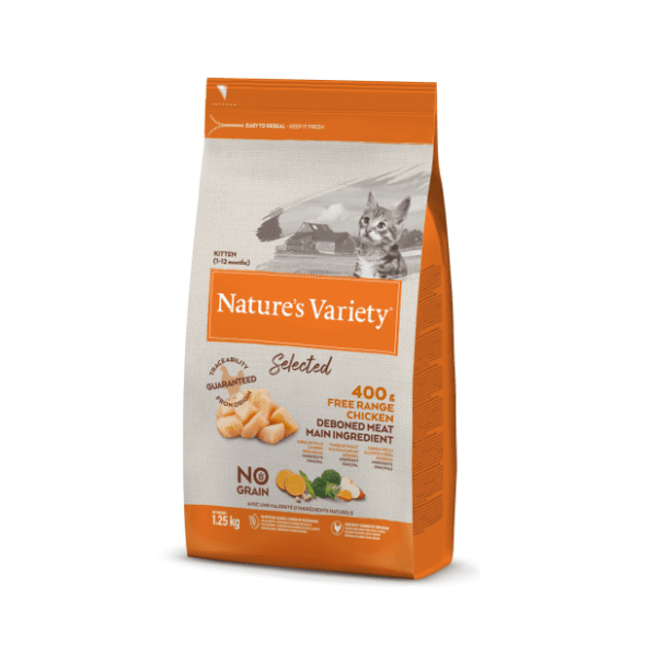 NATURES VARIETY Selected hrana za mačiće piletina 1,25kg 0