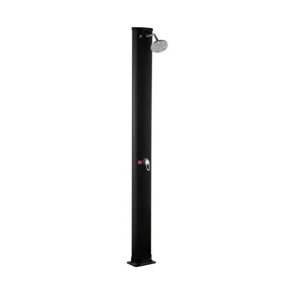 NERO solarni tuš pljosnati elipsa 214cm 40l crni 0