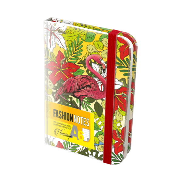 Notes sa lastišem A6 OPTIMUM Fashion flamingosi 1