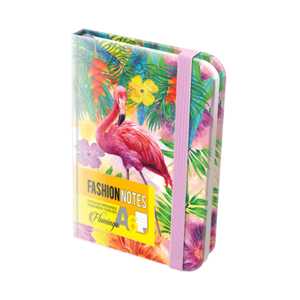 Notes sa lastišem A6 OPTIMUM Fashion flamingosi 3