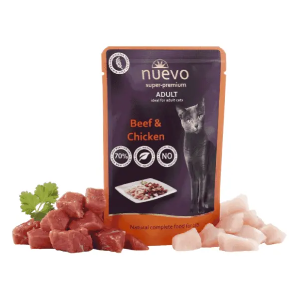 NUEVO Grain free hrana za mačke losos i piletina 80g 0