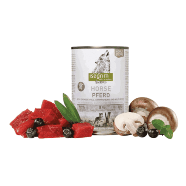 NUEVO Isegrim hrana za pse stepski konj 400g 0