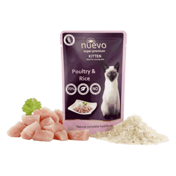 NUEVO Kitten hrana za mačiće živina i pirinač 80g 0