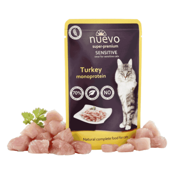 NUEVO Monoprotein grain free hrana za mačke ćuretina 80g 0