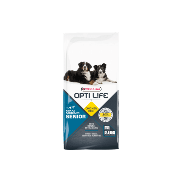 OPTI LIFE Medium & maxi senior hrana za pse piletina 12,5kg 0
