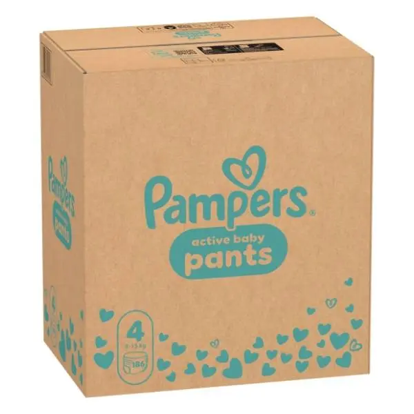 PAMPERS pelene pants 4 186kom 0