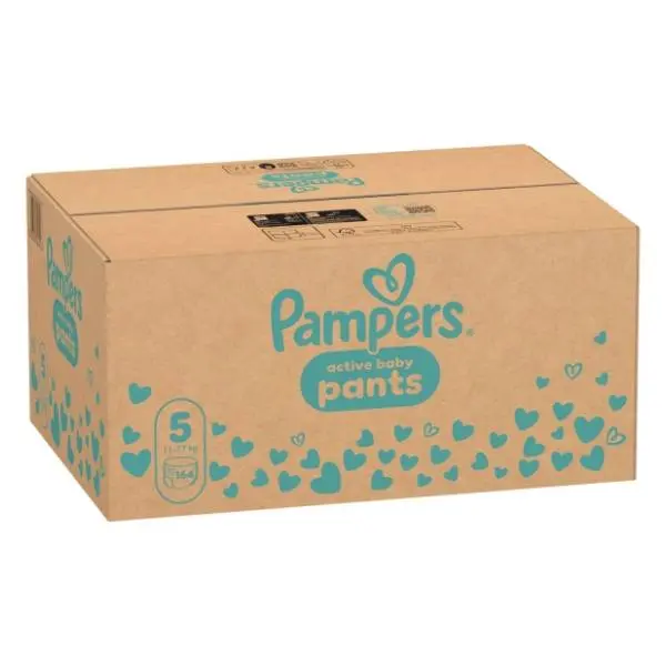 PAMPERS pelene pants monthly pack 5 164kom 0