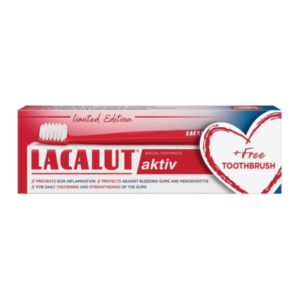 Pasta za zube LACALUT Aktiv Limited edition 75ml + četkica 0