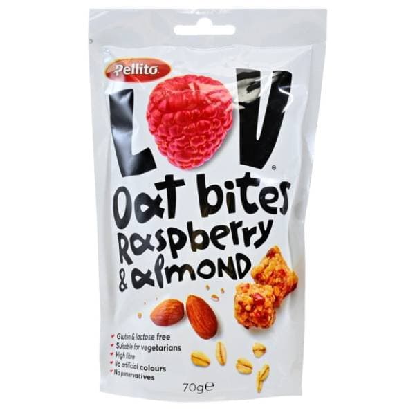 PELLITO ovseni zalogaj malina i badem 70g 0