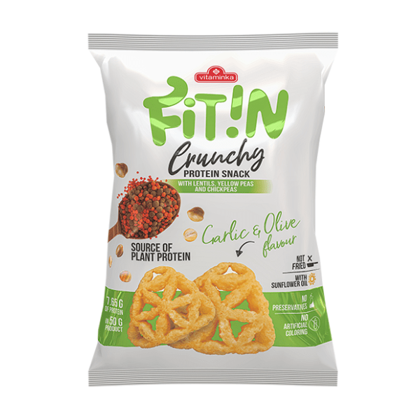 Proteinski flips VITAMINKA Fit in beli luk i masline 50g 0