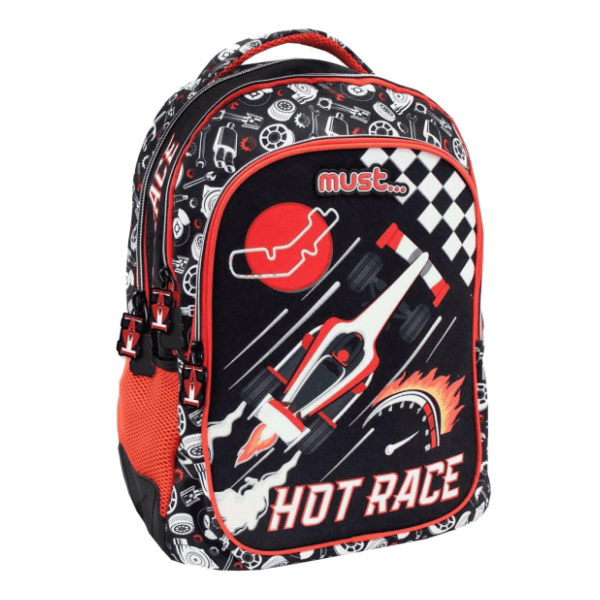 Ranac za školu MOJA KNJIŽARA Must glow hot race 0
