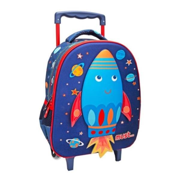 Ranac za školu MOJA KNJIŽARA Must space rocket trolley 0