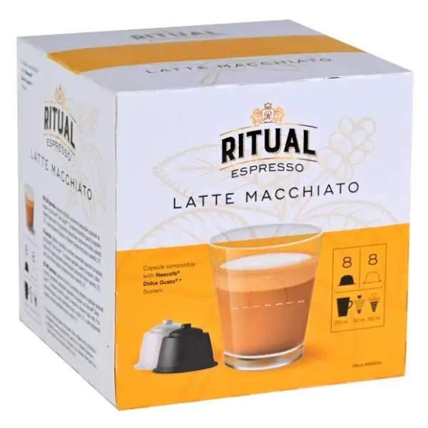 Kapsule RITUAL latte macchiato 164g 16kom 0