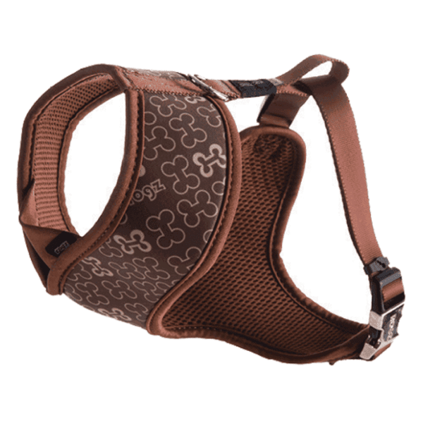 ROGZ am za pse Trendy wrapz brown bones M 0