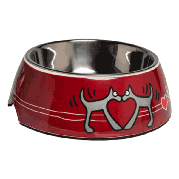 ROGZ Bubble bowlz 2u1 M red heart činija za pse 0