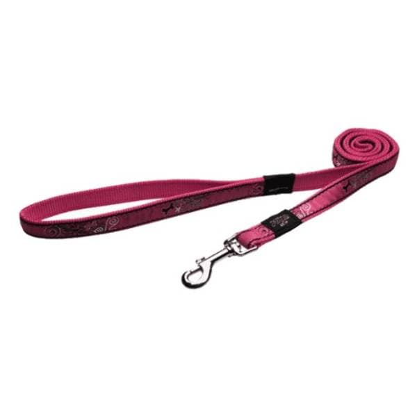 ROGZ Pink bones povodac za pse S 0