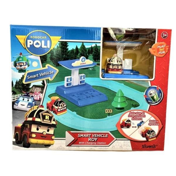 Set za igru Roy sa benziskom pumpom ROBOCAR POLY 0