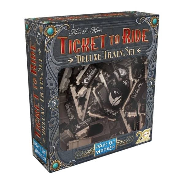 Ticket to ride Europe 20th anniversary deluxe train set black 0