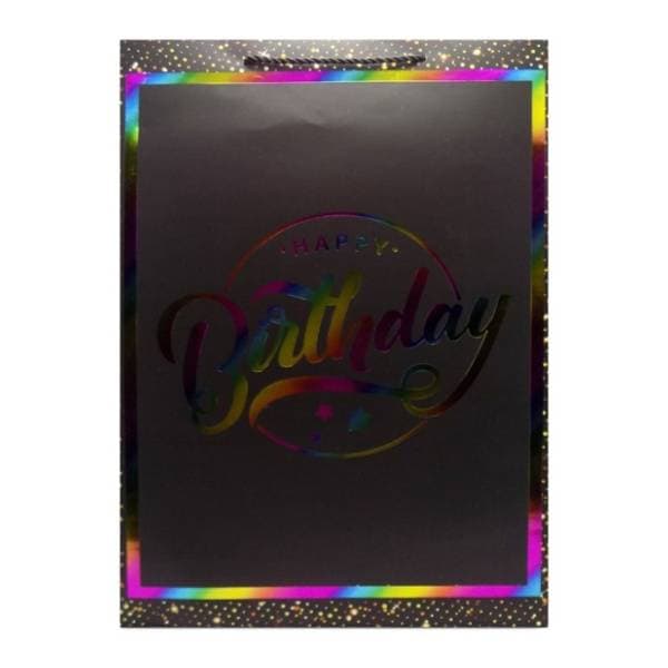 Ukrasna kesa XL OPTIMUM Happy birthday hologram 1kom 1