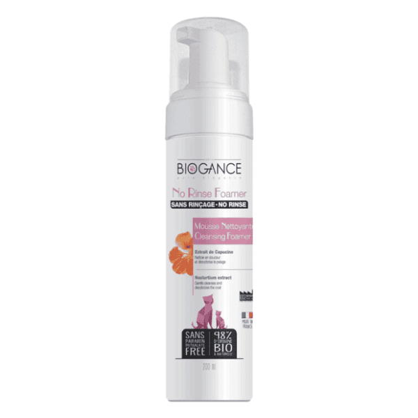 BIOGANCE No rinse cat foamer pena za suvo kupanje 200ml 0