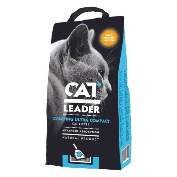 CAT LEADER Clumping posip za mačke 5kg 0