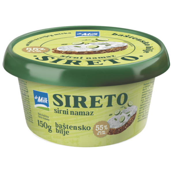 DR.MILK Sireto sirni namaz baštensko bilje 150g 0