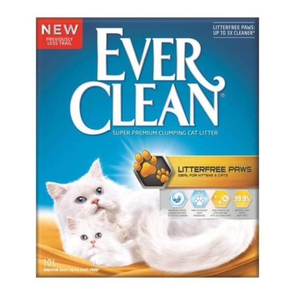 EVERCLEAN Litterfree paws posip za dugodlake mačke 10l 0