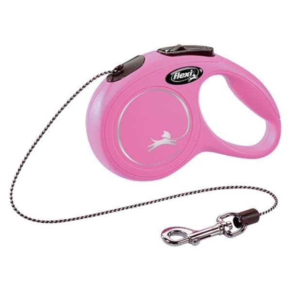 FLEXI New classic cord povodac za mačke XS 3m roze 0
