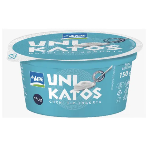 Grčki jogurt DR.MILK Unikatos 9%mm 150g 0
