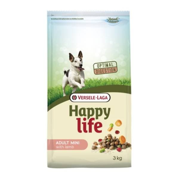 HAPPY LIFE Adult mini hrana za pse jagnjetina 3kg 0