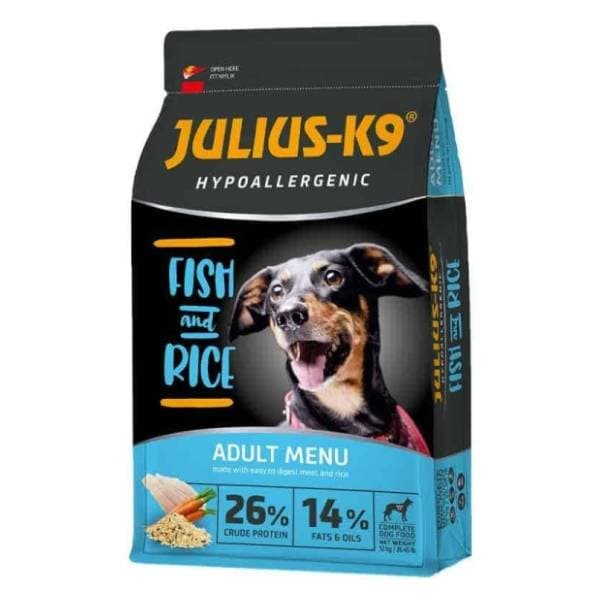 JULIUS K-9 Adult hypoallergenic riba i pirinač 12kg 0
