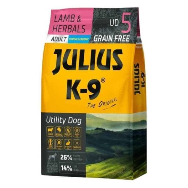 JULIUS K-9 Grain free adult hrana za pse jagnjetina bilje 10kg 0