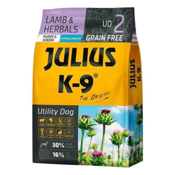 JULIUS K-9 Puppy & junior hrana za pse jagnjetina bilje 10kg 0