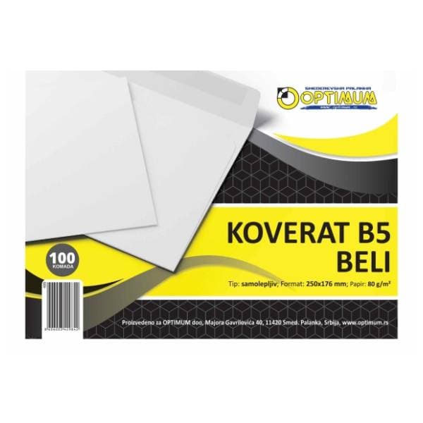 Koverta B5 Sleep OPTIMUM 100kom 0