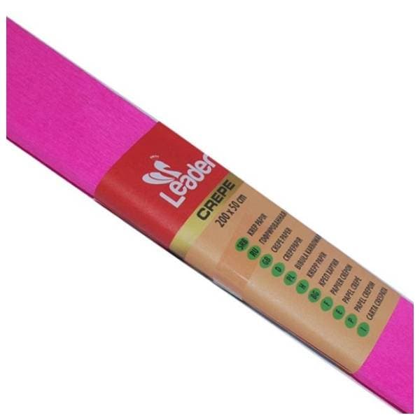 Krep papir LEADER pink 1kom 0