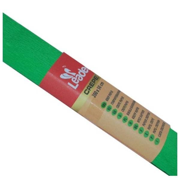 Krep papir LEADER zeleni 1kom 0