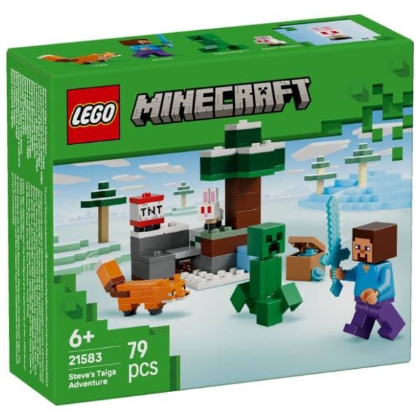 LEGO Minecraft Stivova avantura u tajgi 21583 0