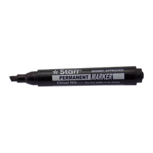 Marker STARR sa kosim vrhom crni 1kom 0