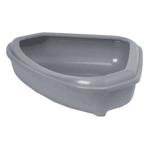 MODERNA Corner tray ugaona posuda za posip sa ramom siva 0