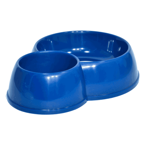 MODERNA Double eco bowl cat dupla posuda za hranu i vodu plava 0