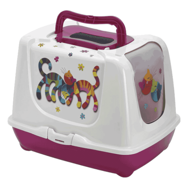 MODERNA Trendy cat friends forever toalet sa filterom roze 0