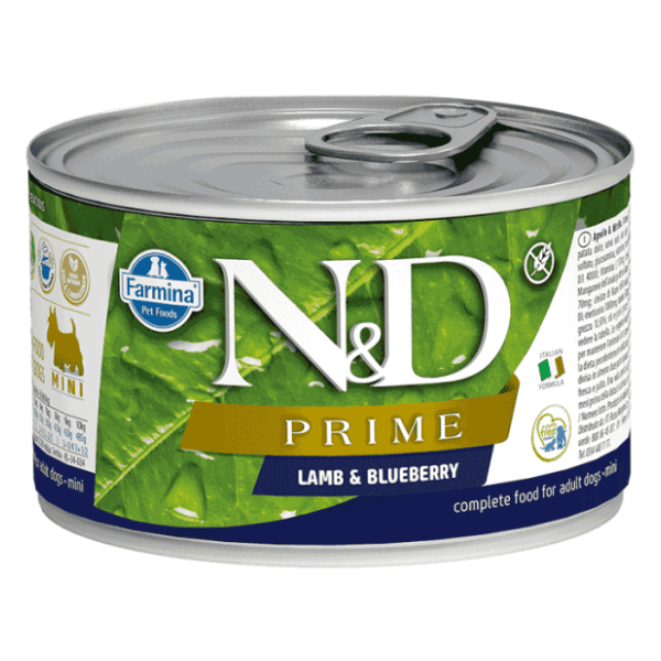 N&D Prime mini adult hrana za pse jagnjetina borovnica 140g 0