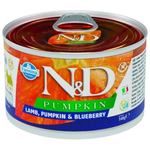 N&D Pumpkin mini adult hrana za pse bundeva i jagnjetina 140g 0